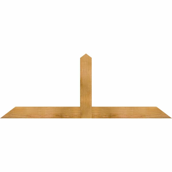 Ekena Millwork Portland Rough Sawn Timber Gable Bracket, Western Red Cedar, 60"W x 22"H x 2"D x 4"F, 9/12 Pitch GBW060X22X0204POR00RWR - main